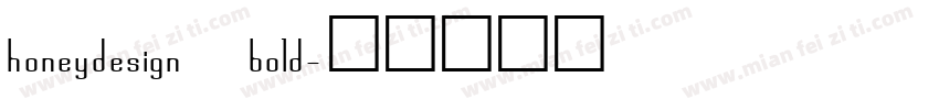 honeydesign bold字体转换